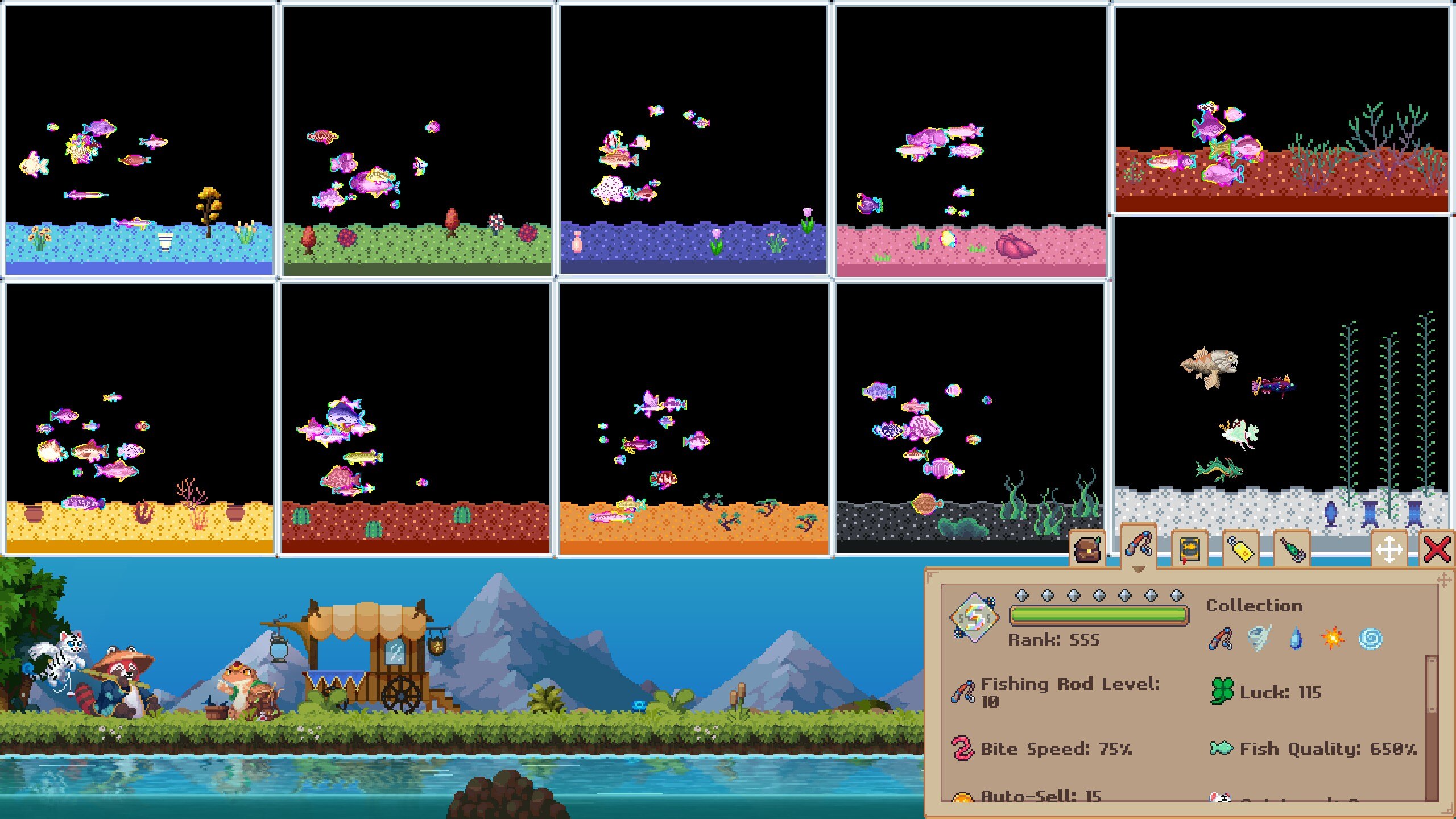 Aquarium customization view